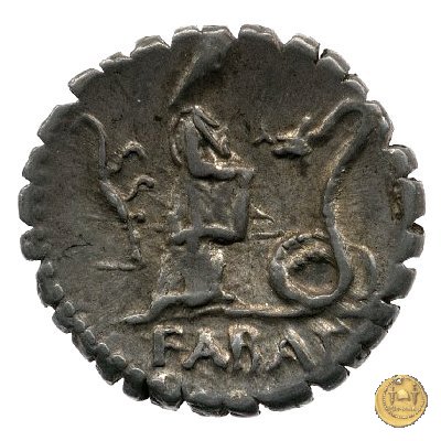 412/1 - denario L. Roscius Fabatus 64 BC (Roma)