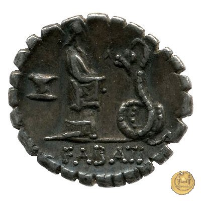 412/1 - denario L. Roscius Fabatus 64 BC (Roma)