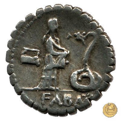 412/1 - denario L. Roscius Fabatus 64 BC (Roma)