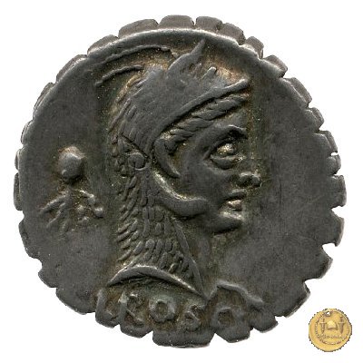 412/1 - denario L. Roscius Fabatus 64 BC (Roma)