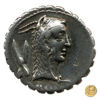 412/1 - denario L. Roscius Fabatus 64 BC (Roma)