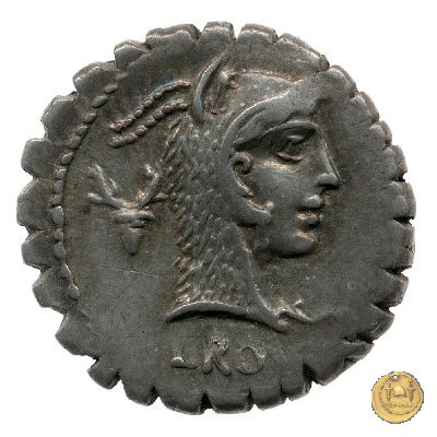 412/1 - denario L. Roscius Fabatus 64 BC (Roma)