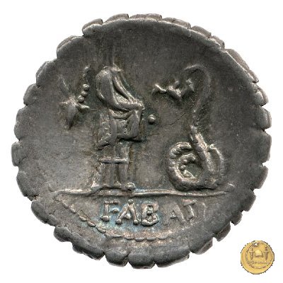 412/1 - denario L. Roscius Fabatus 64 BC (Roma)