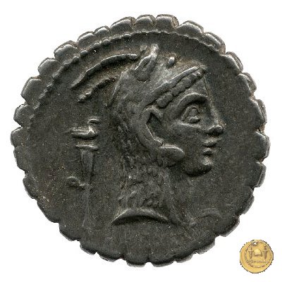 412/1 - denario L. Roscius Fabatus 64 BC (Roma)