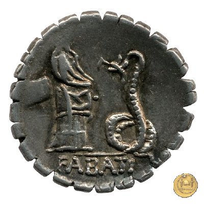 412/1 - denario L. Roscius Fabatus 64 BC (Roma)