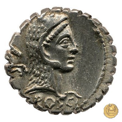 412/1 - denario L. Roscius Fabatus 64 BC (Roma)