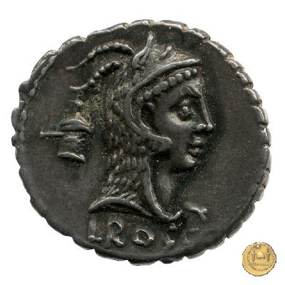 412/1 - denario L. Roscius Fabatus 64 BC (Roma)