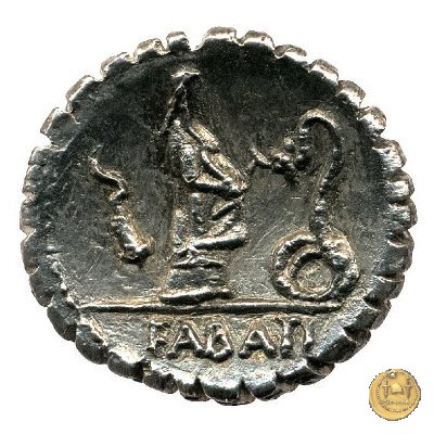 412/1 - denario L. Roscius Fabatus 64 BC (Roma)