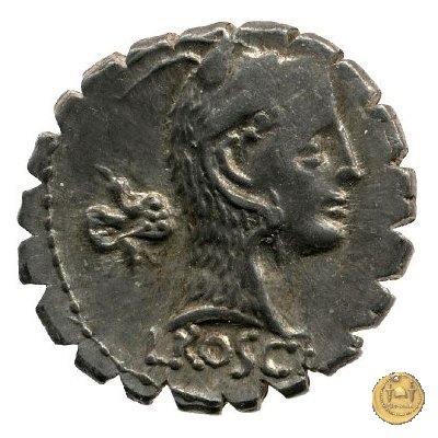 412/1 - denario L. Roscius Fabatus 64 BC (Roma)