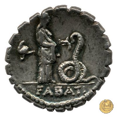 412/1 - denario L. Roscius Fabatus 64 BC (Roma)