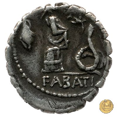 412/1 - denario L. Roscius Fabatus 64 BC (Roma)