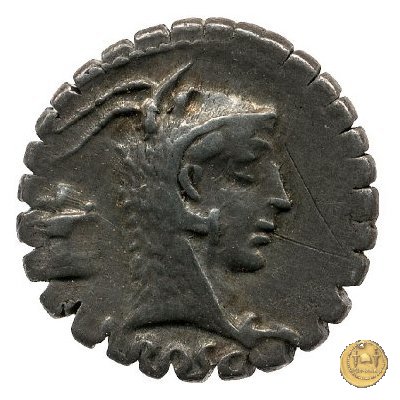 412/1 - denario L. Roscius Fabatus 64 BC (Roma)