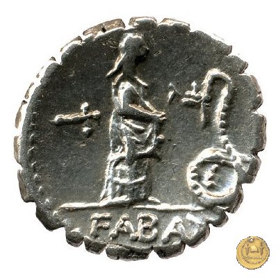 412/1 - denario L. Roscius Fabatus 64 BC (Roma)