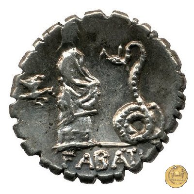 412/1 - denario L. Roscius Fabatus 64 BC (Roma)