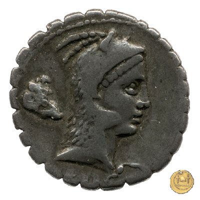 412/1 - denario L. Roscius Fabatus 64 BC (Roma)