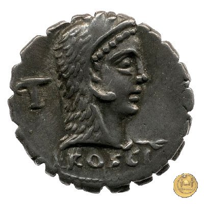 412/1 - denario L. Roscius Fabatus 64 BC (Roma)