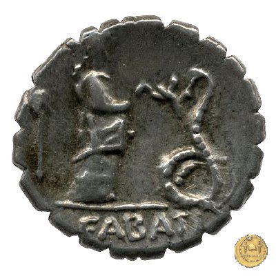 412/1 - denario L. Roscius Fabatus 64 BC (Roma)