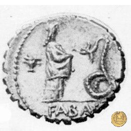 412/1 - denario L. Roscius Fabatus 64 BC (Roma)