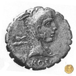 412/1 - denario L. Roscius Fabatus 64 BC (Roma)