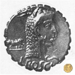 412/1 - denario L. Roscius Fabatus 64 BC (Roma)