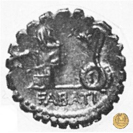 412/1 - denario L. Roscius Fabatus 64 BC (Roma)