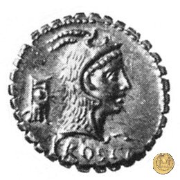 412/1 - denario L. Roscius Fabatus 64 BC (Roma)