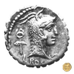 412/1 - denario L. Roscius Fabatus 64 BC (Roma)