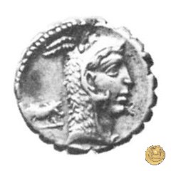 412/1 - denario L. Roscius Fabatus 64 BC (Roma)