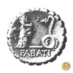 412/1 - denario L. Roscius Fabatus 64 BC (Roma)