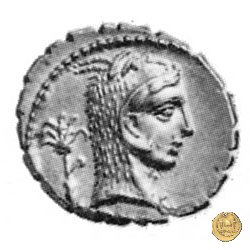 412/1 - denario L. Roscius Fabatus 64 BC (Roma)