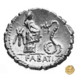 412/1 - denario L. Roscius Fabatus 64 BC (Roma)