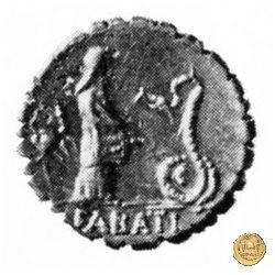 412/1 - denario L. Roscius Fabatus 64 BC (Roma)