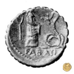 412/1 - denario L. Roscius Fabatus 64 BC (Roma)