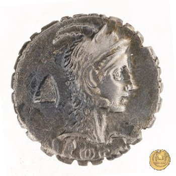 412/1 - denario L. Roscius Fabatus 64 BC (Roma)