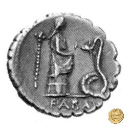 412/1 - denario L. Roscius Fabatus 64 BC (Roma)