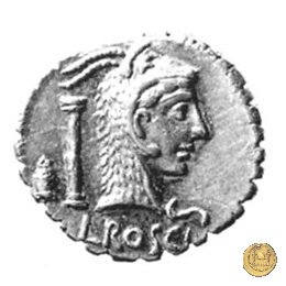 412/1 - denario L. Roscius Fabatus 64 BC (Roma)