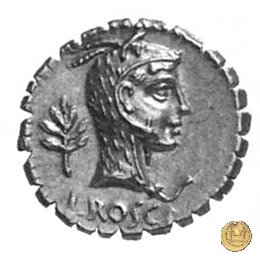 412/1 - denario L. Roscius Fabatus 64 BC (Roma)