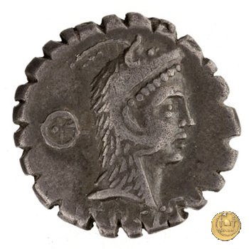 412/1 - denario L. Roscius Fabatus 64 BC (Roma)