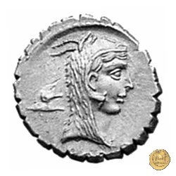 412/1 - denario L. Roscius Fabatus 64 BC (Roma)