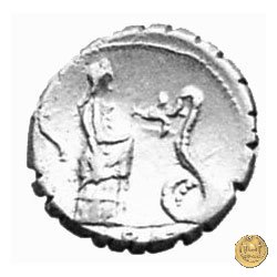 412/1 - denario L. Roscius Fabatus 64 BC (Roma)