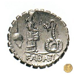 412/1 - denario L. Roscius Fabatus 64 BC (Roma)