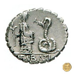 412/1 - denario L. Roscius Fabatus 64 BC (Roma)