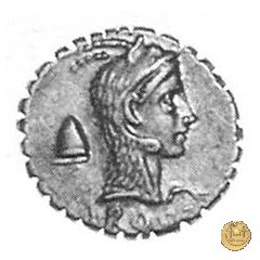 412/1 - denario L. Roscius Fabatus 64 BC (Roma)