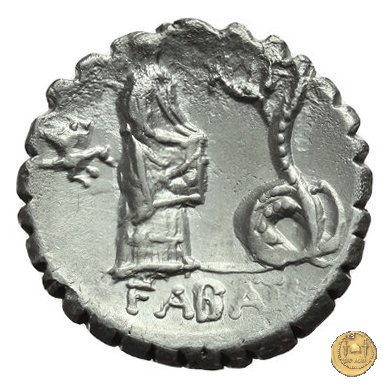 412/1 - denario L. Roscius Fabatus 64 BC (Roma)