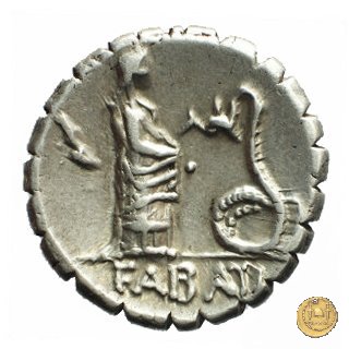 412/1 - denario L. Roscius Fabatus 64 BC (Roma)