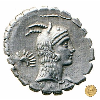 412/1 - denario L. Roscius Fabatus 64 BC (Roma)