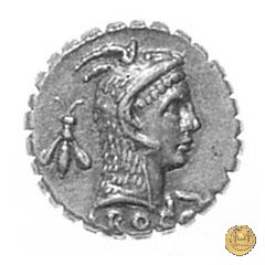 412/1 - denario L. Roscius Fabatus 64 BC (Roma)