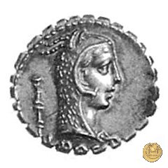 412/1 - denario L. Roscius Fabatus 64 BC (Roma)