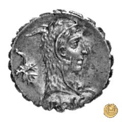 412/1 - denario L. Roscius Fabatus 64 BC (Roma)