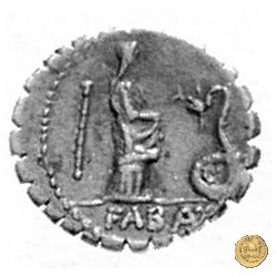 412/1 - denario L. Roscius Fabatus 64 BC (Roma)